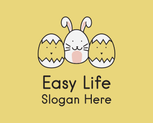 Easter Bunny Chicks  logo design