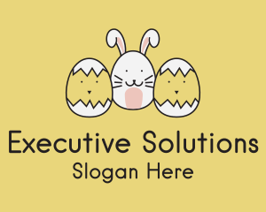 Easter Bunny Chicks  logo design