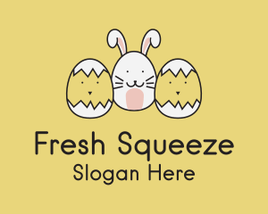 Easter Bunny Chicks  logo design