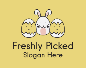 Easter Bunny Chicks  logo design