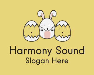 Easter Bunny Chicks  logo design