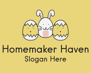 Easter Bunny Chicks  logo design