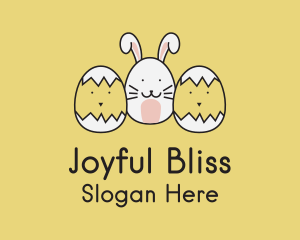 Easter Bunny Chicks  logo design