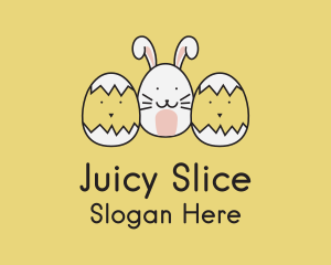 Easter Bunny Chicks  logo design