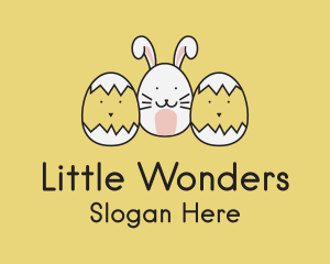 Easter Bunny Chicks  logo design