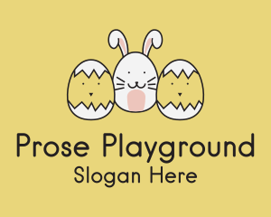 Easter Bunny Chicks  logo design