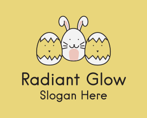 Easter Bunny Chicks  logo design