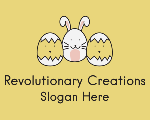 Easter Bunny Chicks  logo design