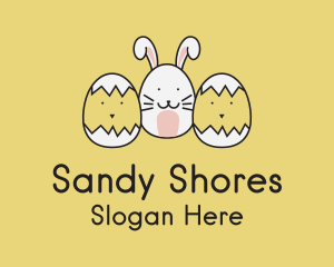 Easter Bunny Chicks  logo design