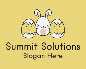 Easter Bunny Chicks  logo design