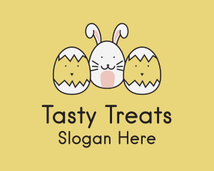 Easter Bunny Chicks  logo design