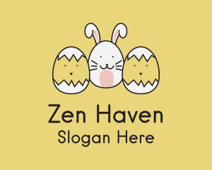 Easter Bunny Chicks  logo design