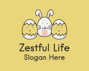 Easter Bunny Chicks  logo design