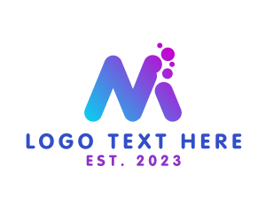 Startup Messaging App Letter M logo