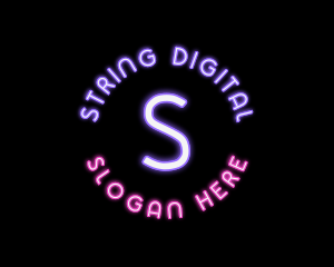 Digital Neon Technology  logo design