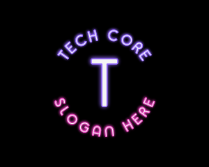 Digital Neon Technology  logo design