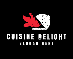 Flaming Cloche Culinary logo design