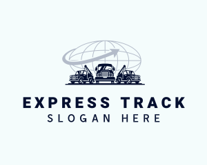 Logistics Truck Fleet logo design