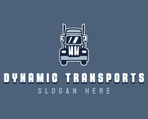 Cargo Trailer Truck Vehicle logo design