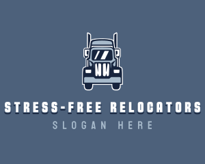 Cargo Trailer Truck Vehicle logo design