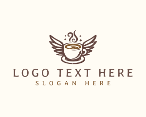 Wing Coffee Cup logo