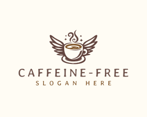 Wing Coffee Cup logo design