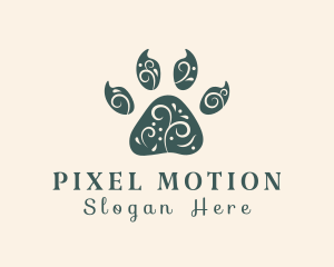 Elegant Animal Paw Print logo design