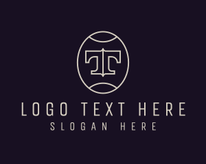 Simple Elegant Letter T logo