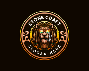 Jamaican Lion Smoke logo design