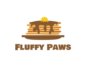 Fluffy Breakfast Pancakes logo design