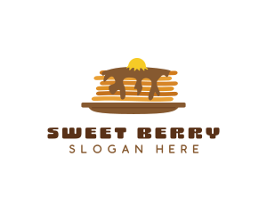 Fluffy Sweet Pancake logo design