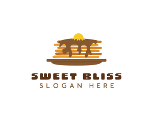 Fluffy Sweet Pancake logo design