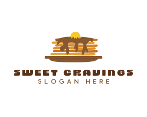 Fluffy Sweet Pancake logo design