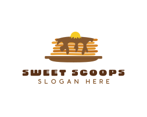 Fluffy Sweet Pancake logo design