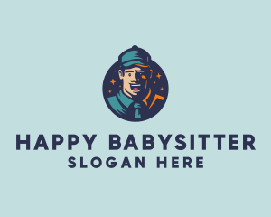 Happy Human Man logo design