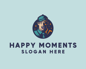 Happy Human Man logo design