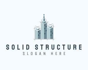 Cityscape Building Structure logo design