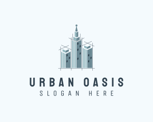 Cityscape Building Structure logo design