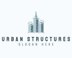 Cityscape Building Structure logo design