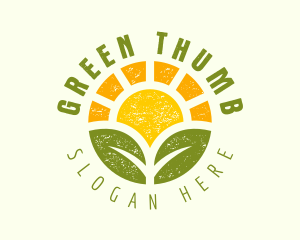Sun Leaf Horticulture logo design