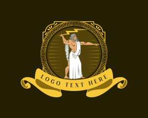 Zeus Greek God logo