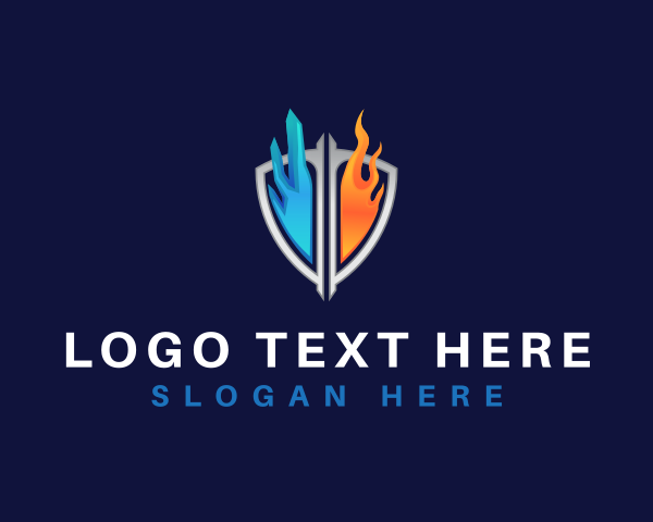 Burning logo example 1