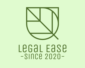 Simple Garden Leaf logo