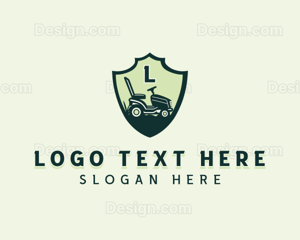 Lawn Mower Landscaping Gardening Logo