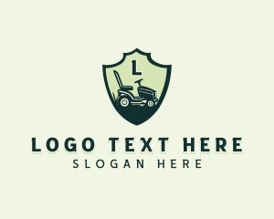 Lawn Mower Landscaping Gardening logo