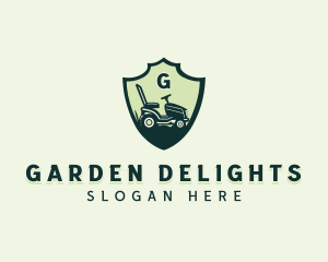 Lawn Mower Landscaping Gardening logo design