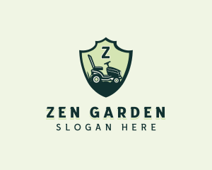 Lawn Mower Landscaping Gardening logo design