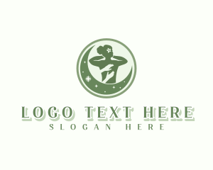 Spa Massage Woman Logo