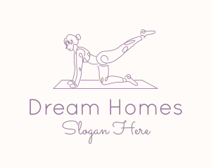 Yoga Woman Monoline logo