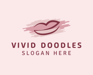 Lipstick Makeup Artist logo design